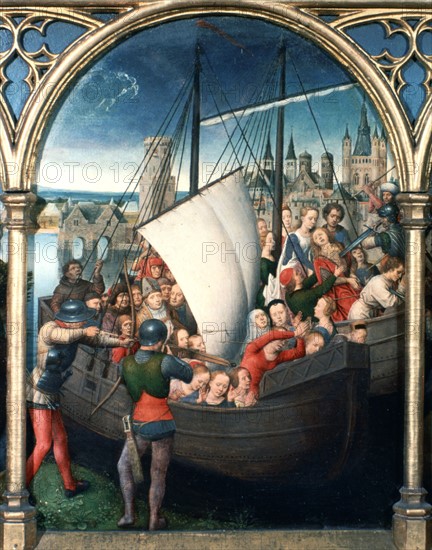 Memling, St Ursula Shrine, Martyrdom', 1489