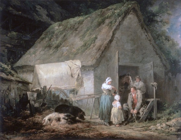 Morning: Higglers Preparing for Market', 1791