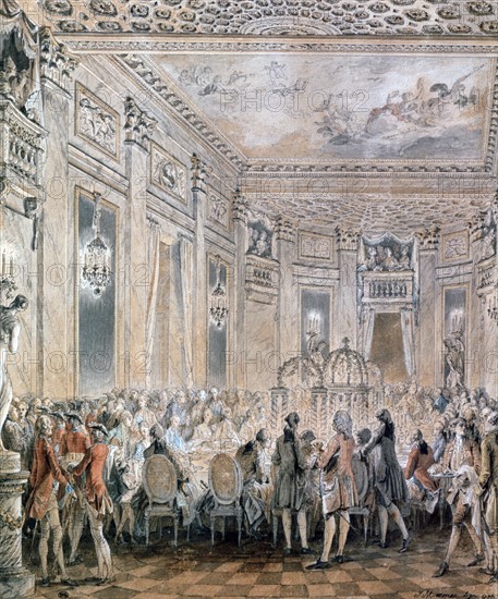 Moreau le Jeune, Fête donnée à Louveciennes, le 2 Septembre 1771