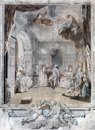 Moreau, 'Mme Louise Saying Good-bye to her Son'