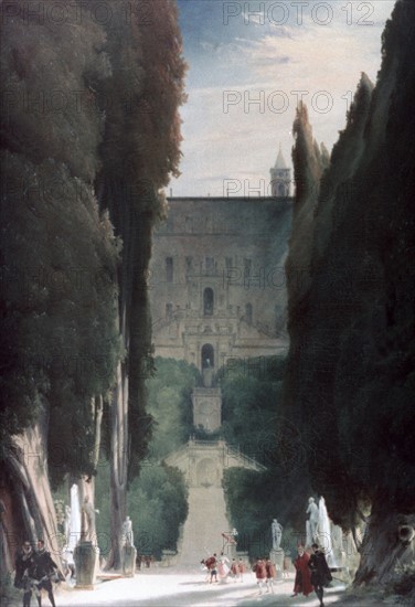 The Garden of the Villa d'Este', 1830