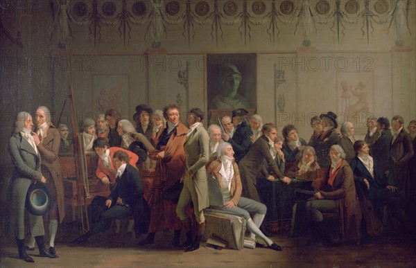 Boilly, Reunion of Artists in the Studio of Isabey