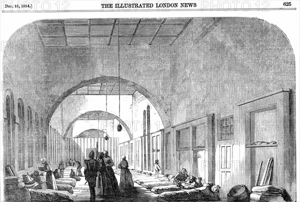 The barrack hospital at Scutari during the Crimean War