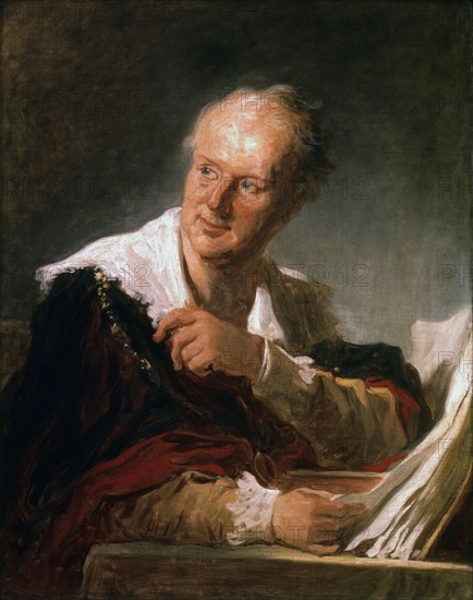 Fragonard, Portrait of Denis Diderot