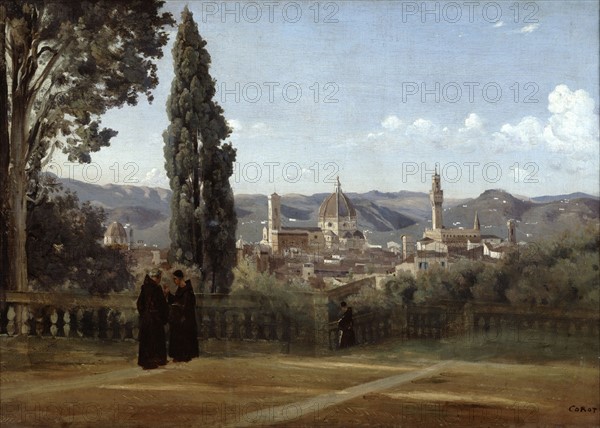Corot, Florence, viewed from the Boboli Gardens