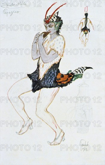 Costume design for Papegeno, 1913