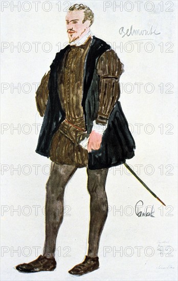 Costume design for Belmonte, c1913