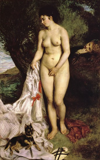 Renoir, Bather with a Griffon Dog