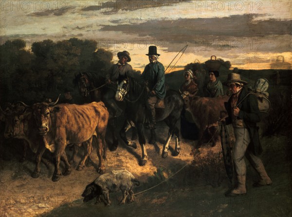 Courbet, The Peasants of Flagey returning from the Fair