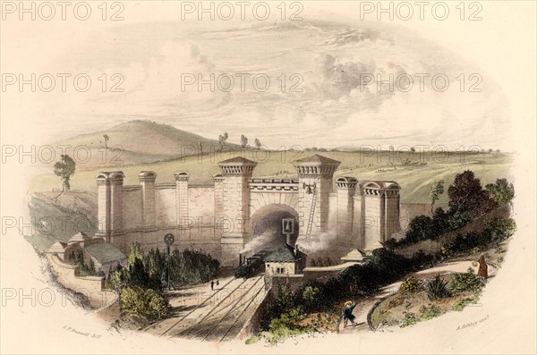 Primrose Hill Tunnel near London, on the London and Birmingham Railway, opened in 1838