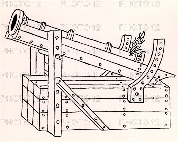 Cannon formed of iron staves