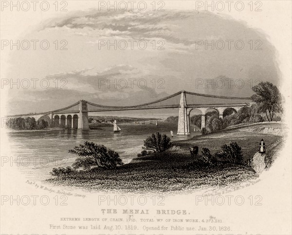 Suspension bridge over the Menai Straits