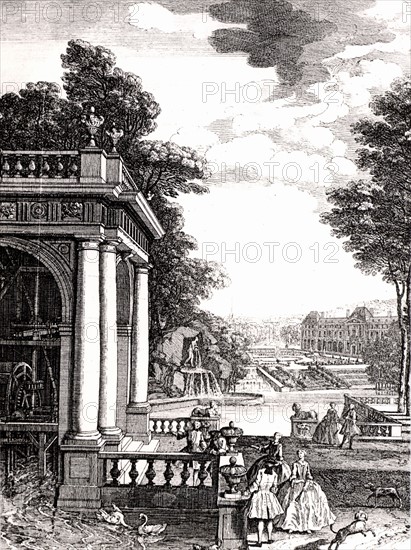 Bernard Forest de Belidor, Frontispiece of Architecture Hydraulique