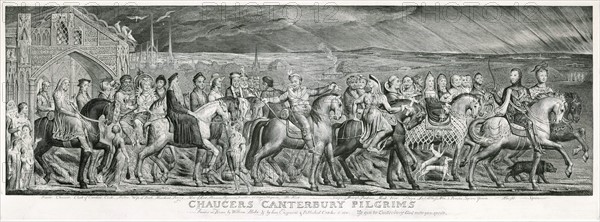 Chaucer's Canterbury Pilgrims'on their journey