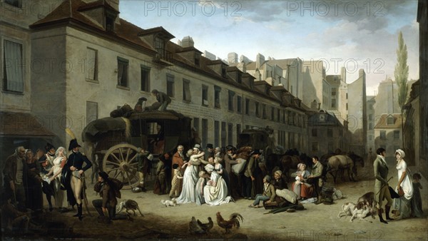 Arrival of the Stagecoach in the Cour des Messageries'