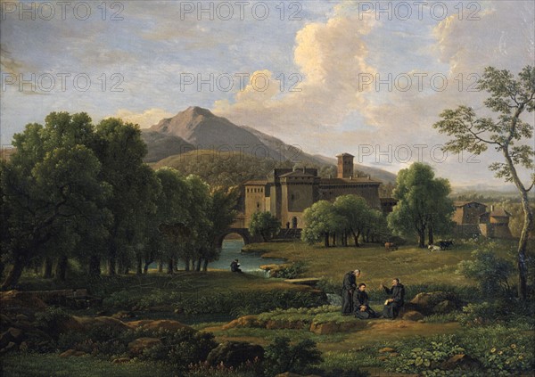 View of the Abbey of Grottaferrata near Rome', 1844