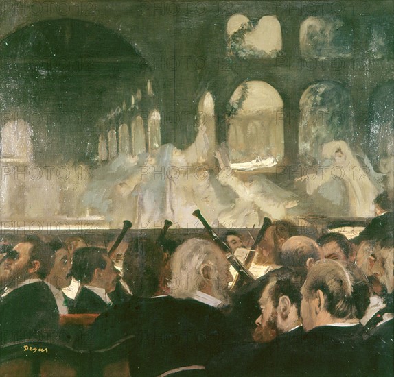 The Ballet Scene from Meyerbeer's Opera "Roberto il Diavolo"', 1876. Edgar Degas (1834-1917) French Impressionist painter.