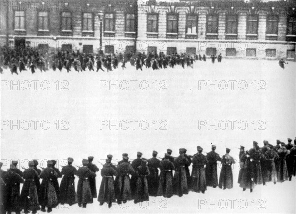 Massacre in St petersberg in front of the Winter Palace