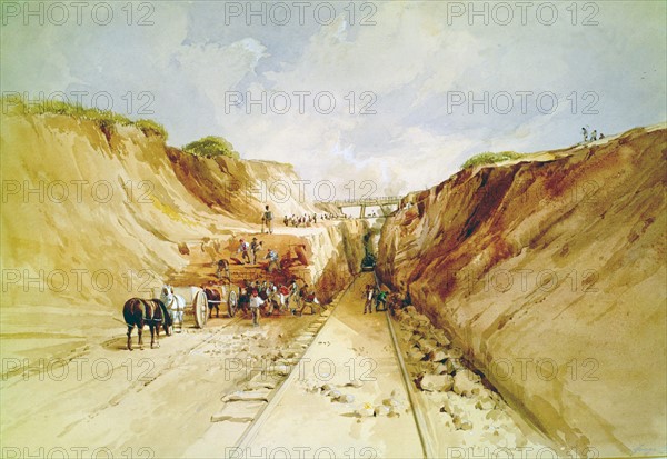 Construction of a Railway Line', 1841