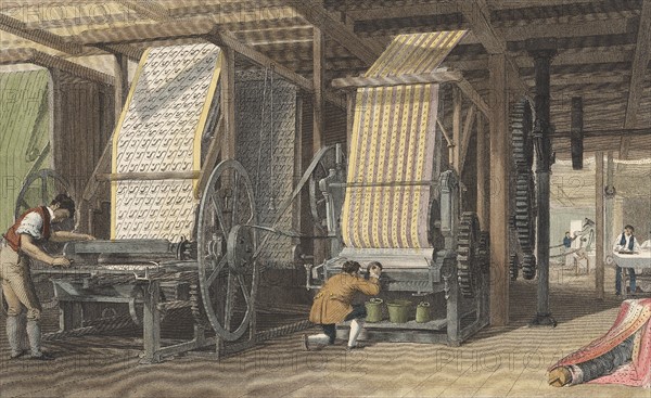 Calico printing machines