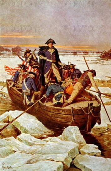 George Washington traverse le fleuve Delaware