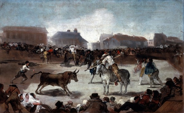 Goya, A village bullfight