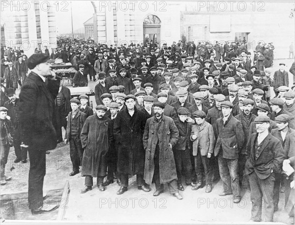 Open air election meeting