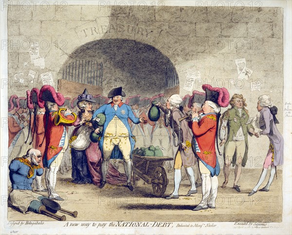 Gillray, Un nouveau moyen de payer les dettes nationales