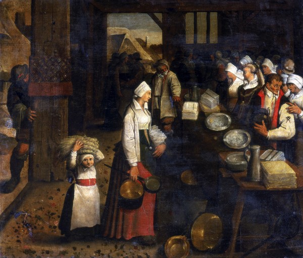 Pieter Brueghel III, Bridal Couple Receiving their Presents