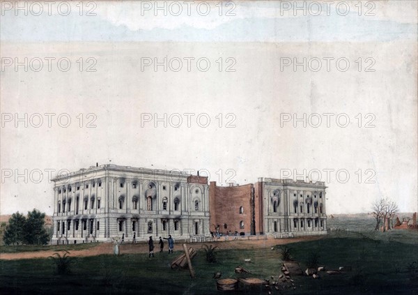 Ruins of the US Capitol building