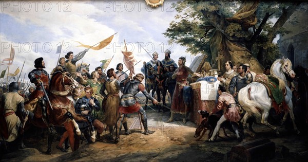 Vernet, Philippe-Auguste à la bataille de Bouvines le 27 juillet 1214