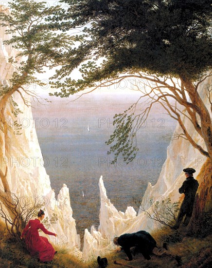 Friedrich, Falaises de craie sur l'île de Rügen