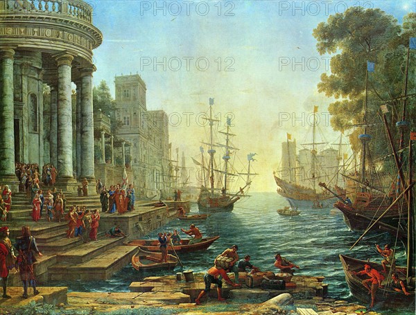 Le Lorrain, Port avec l'embarquement de saint Ursule