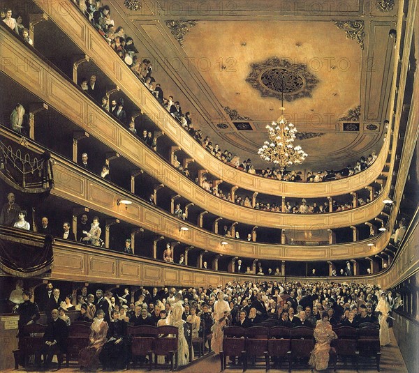 Klimt, The Old Burgtheater in Vienna