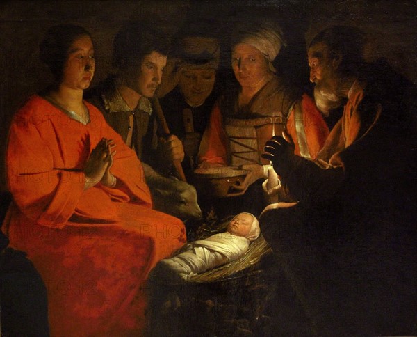 De La Tour, l'Adoration des bergers