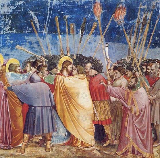 Giotto, Le baiser de Judas