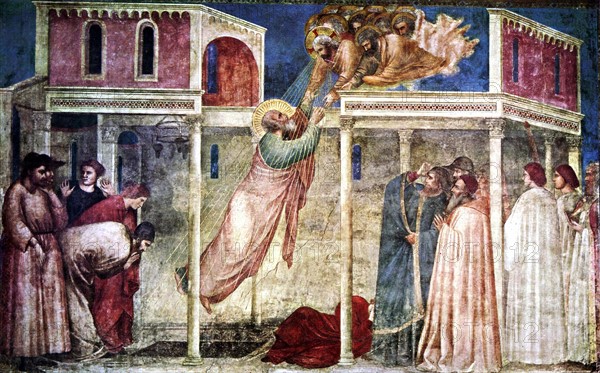 Giotto di Bondone  Santa Croce in Florence,  Ascension of John the Evangelist