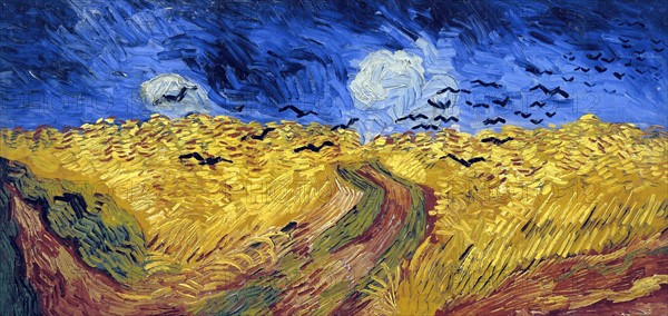 Van Gogh, Champ de blé aux corbeaux