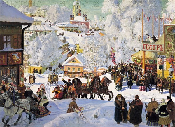 Kustodiev, 'Maslenitsa'