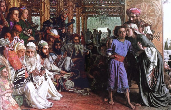 Finding the Savior in the Temple, c 1859 byWilliam Holman Hunt OM