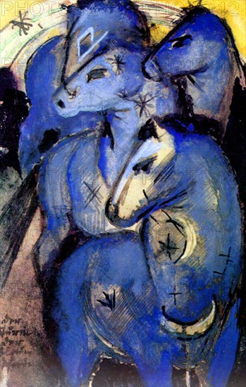 Franz Marc, The Tower of Blue Horses 2