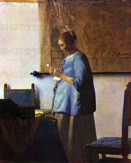 Vermeer, Femme en bleu lisant une lettre