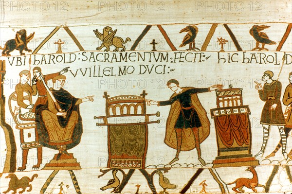 Bayeux Tapestry 1067:  Harold Godwinson, Earl of Wessex