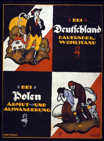 German Anti-Polish poster, 1920