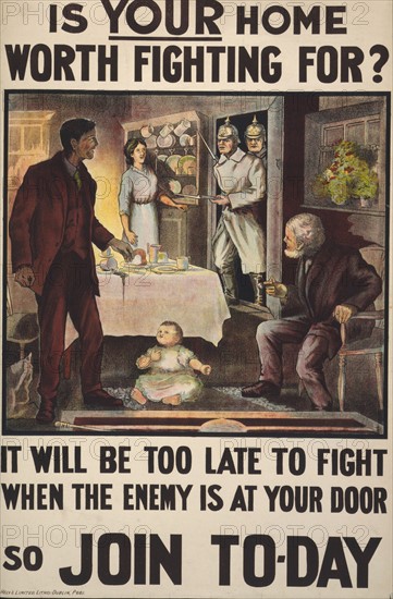 Affiche de mobilisation pour la Première guerre mondiale