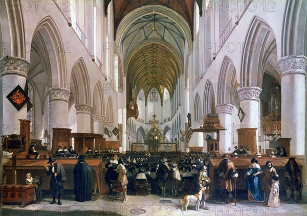 Berckheyde, Intérieur de la Grote Kerk