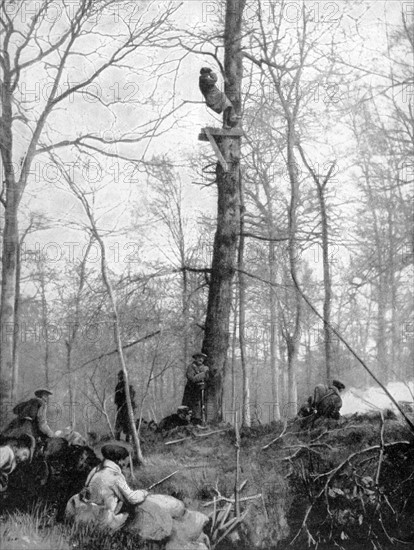 Première guerre mondiale : poste d'observation français