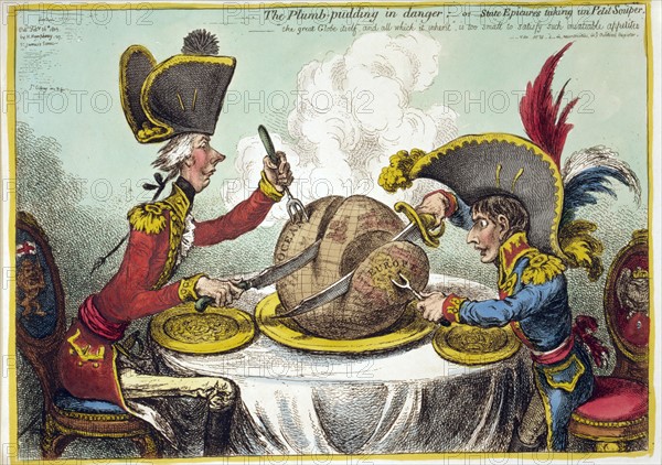 Gillray, Le Plum pudding en danger