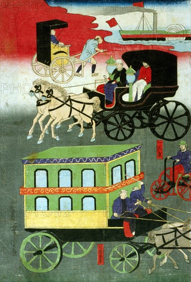 Yoshitoro, Panel from a triptych