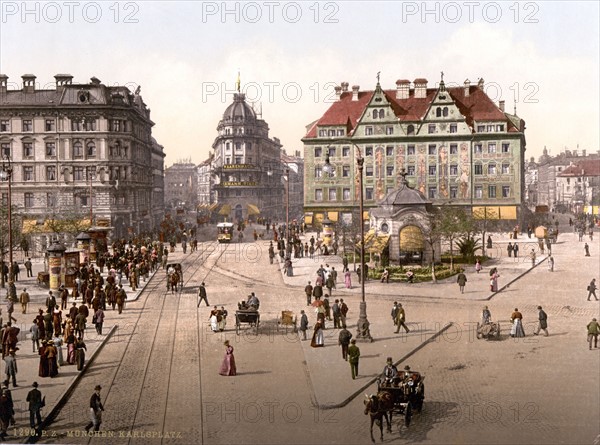 View of Karlsplatz, Munich